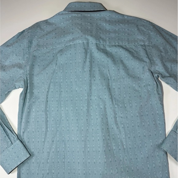 Eight X Premium Men's XL Long Sleeve Slim Fit Button-Up Shirt Geometric Pattern - Picture 10 of 16